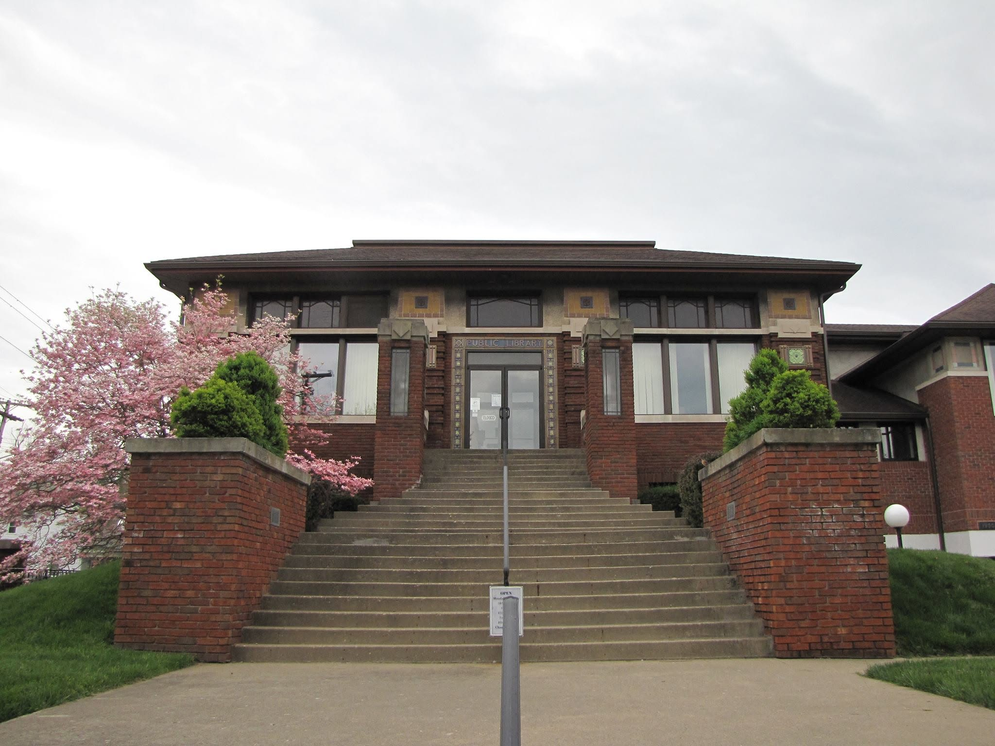 The historic Carnegie library in Ripley, Ohio